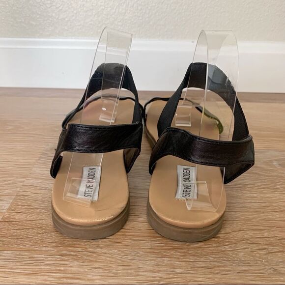 Steve Madden Size 9.5 Darnell Black Sandals - Picture 8 of 11